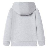 VidaXL Kinderstrickjacke mit Kapuze und Reißverschluss 140 Grau
