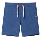 VidaXL Kindershorts mit Kordelzug 104 dunkelblau meliert
