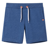 VidaXL Kindershorts mit Kordelzug 116 dunkelblau meliert