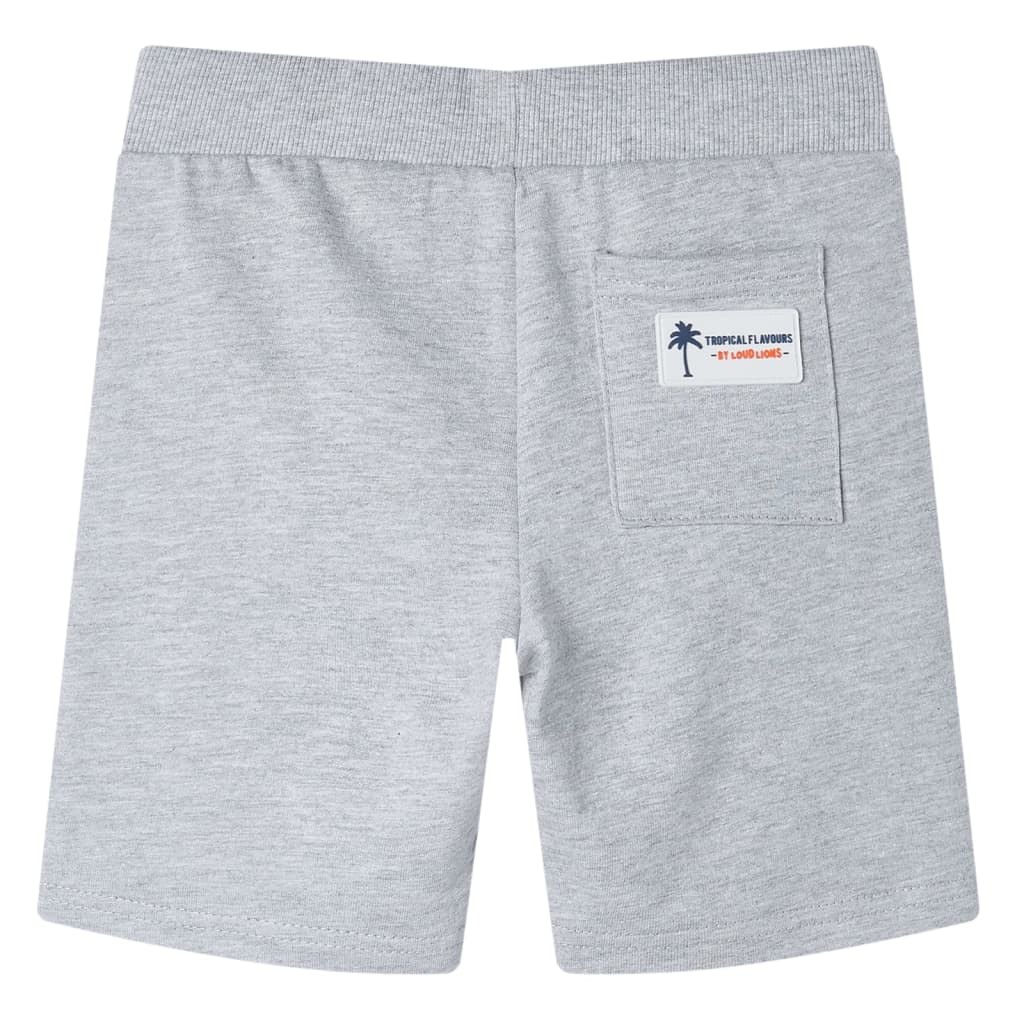 VidaXL Kindershorts mit Kordelzug 140 Grau