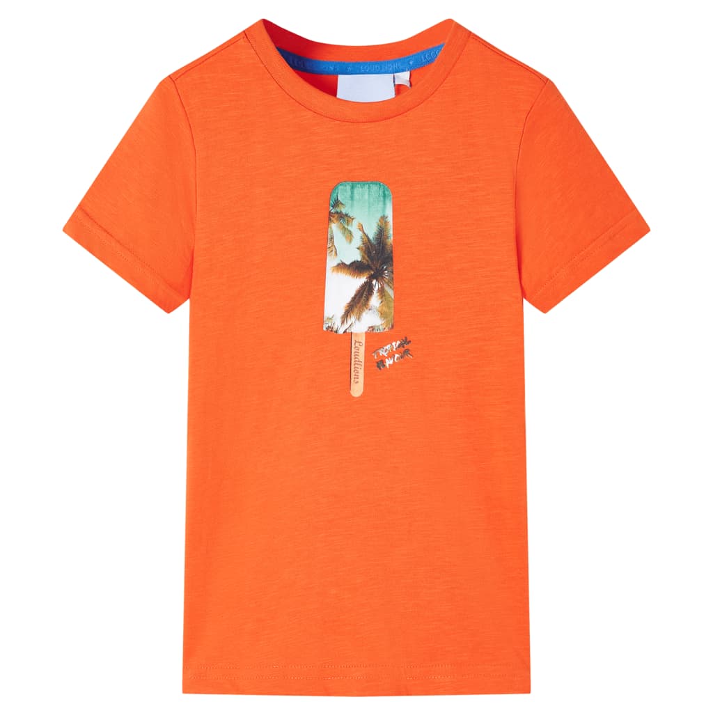 VidaXL Kindershirt 92 Dunkelorange