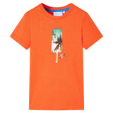VidaXL Kindershirt 116 Dunkelorange