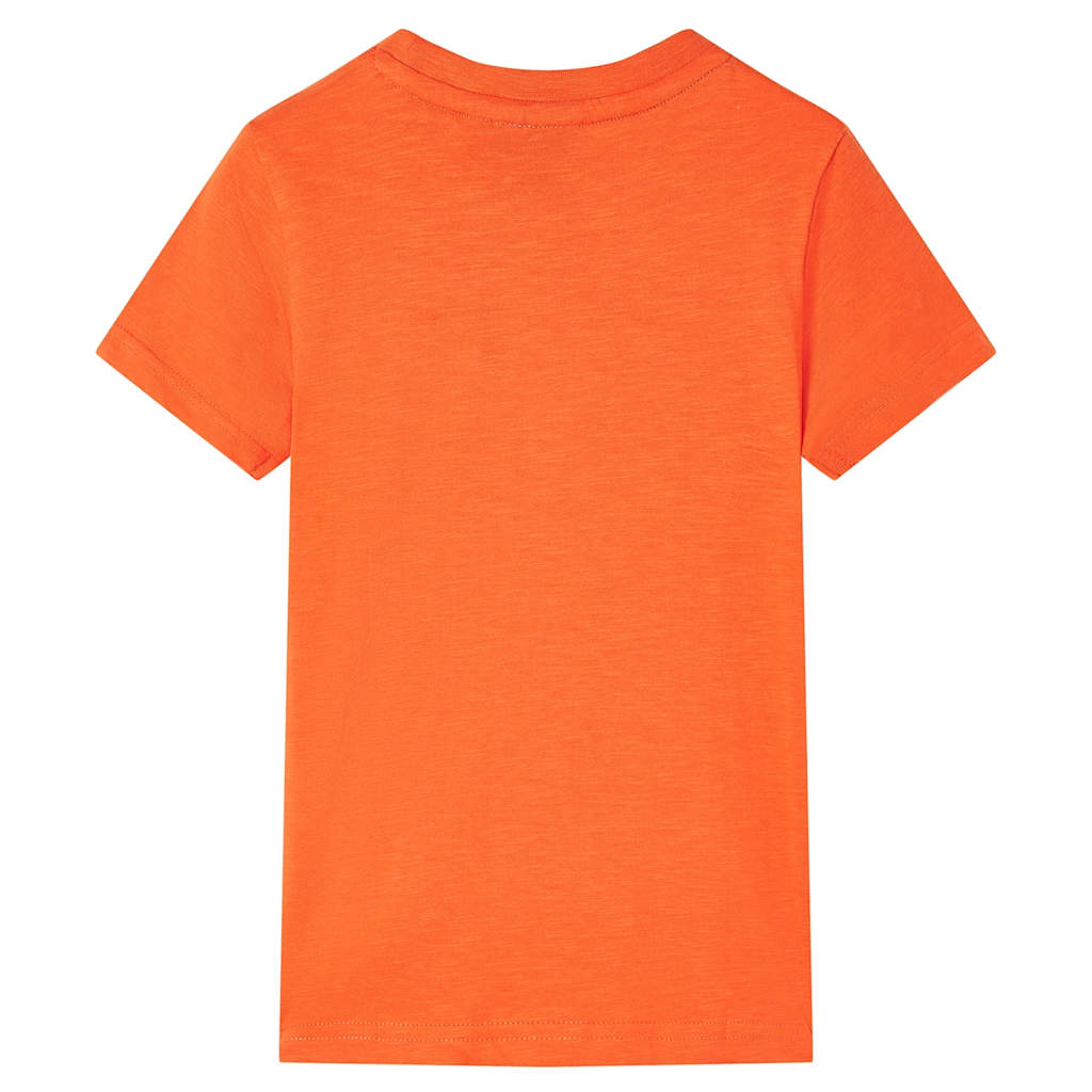 VidaXL Kindershirt 128 Dunkelorange