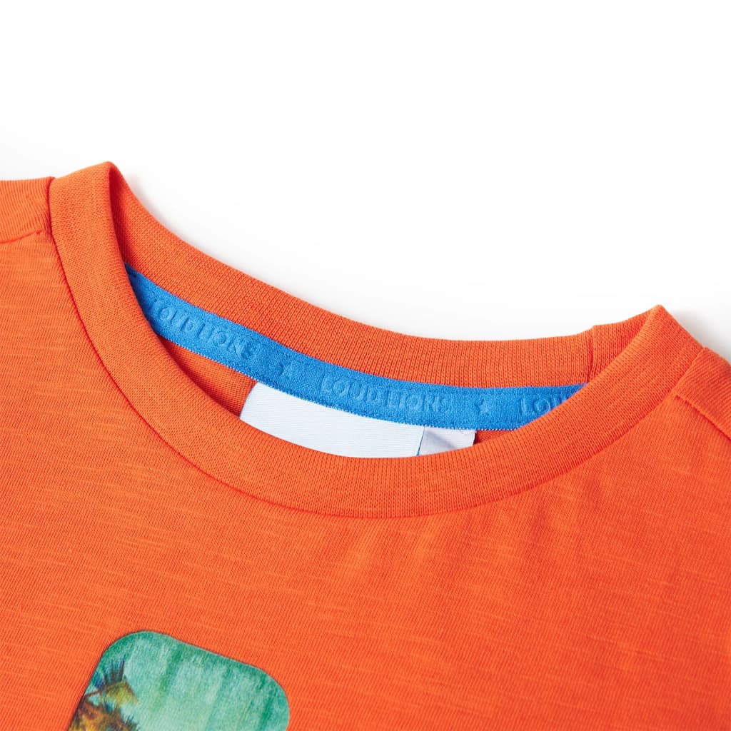 VidaXL Kindershirt 140 Dunkelorange