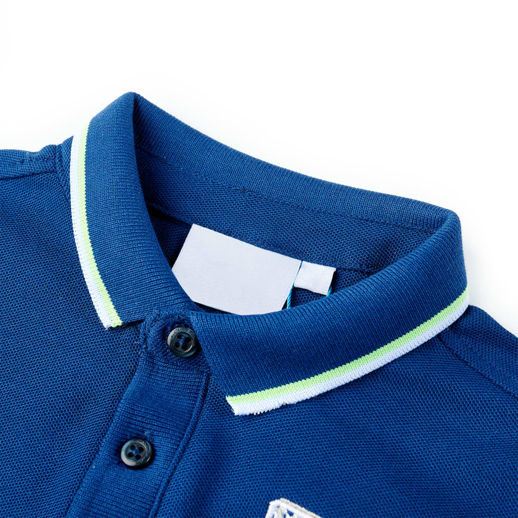 VidaXL Kinderpoloshirt 104 dunkelblau