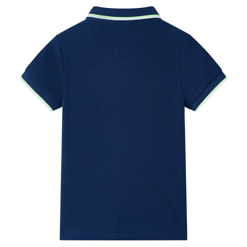 VidaXL Kinderpoloshirt 104 Marineblau