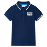 VidaXL Kinderpoloshirt 116 Marineblau