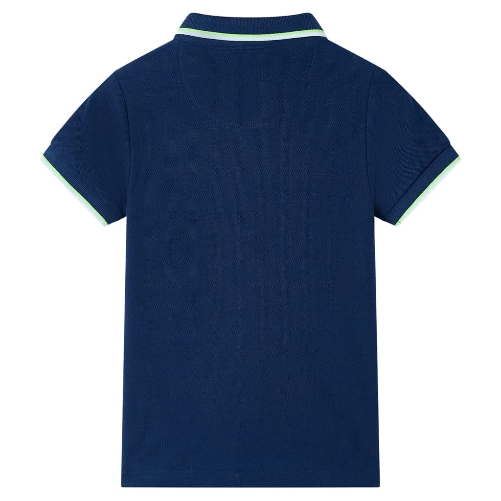 VidaXL Kinderpoloshirt 116 Marineblau