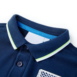 VidaXL Kinderpoloshirt 116 Marineblau