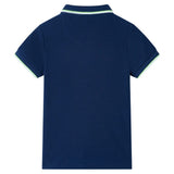 VidaXL Kinderpoloshirt 128 Marineblau