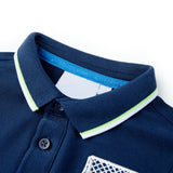 VidaXL Kinderpoloshirt 128 Marineblau
