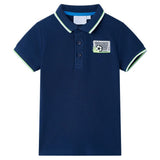 VidaXL Kinderpoloshirt 140 Marineblau