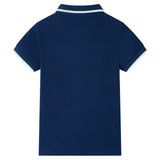 VidaXL Kinderpoloshirt 140 Marineblau