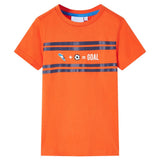 VidaXL Kindershirt 128 Dunkelorange
