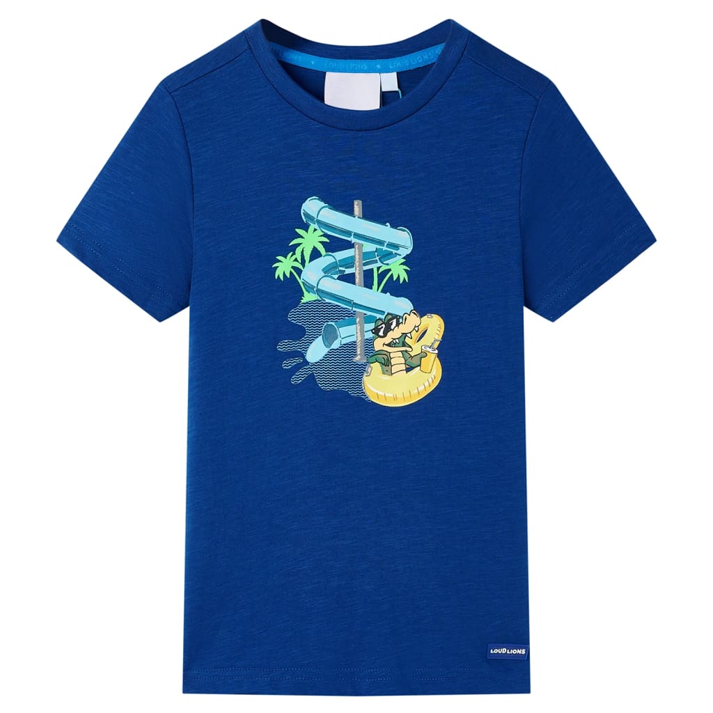 VidaXL Kindershirt 140 dunkelblau