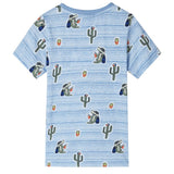 VidaXL Kinderhemd 92 blau gemischt