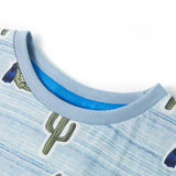 VidaXL Kinderhemd 116 blau gemischt