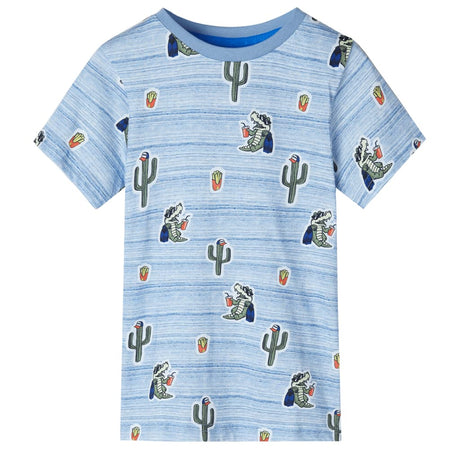VidaXL Kinderhemd 128 blau gemischt