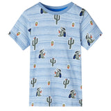 VidaXL Kinderhemd 140 blau gemischt