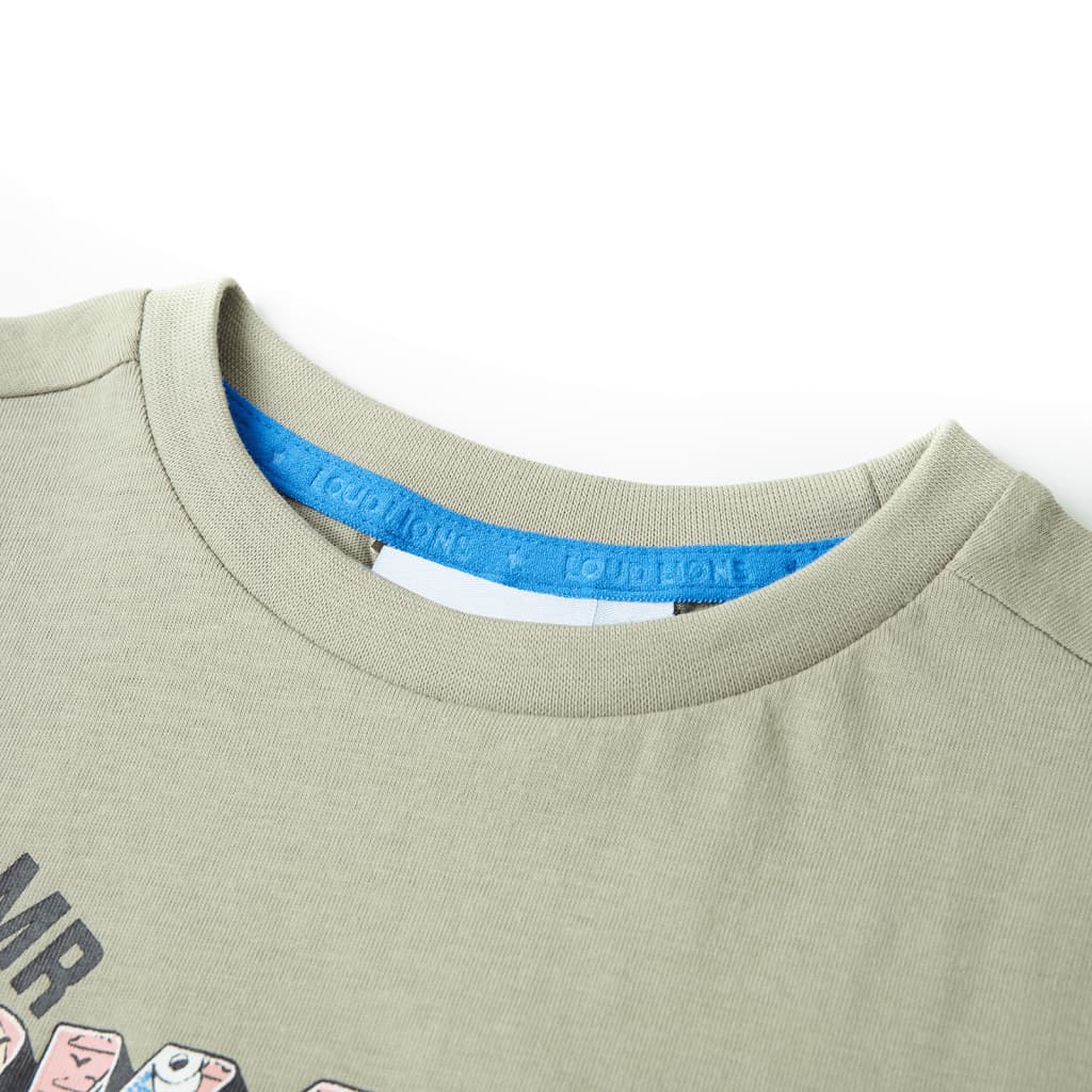 VidaXL Kinderhemd 140 helles Khaki