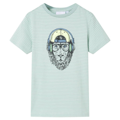 VidaXL Kindershirt mit Streifen 104 helles Mint