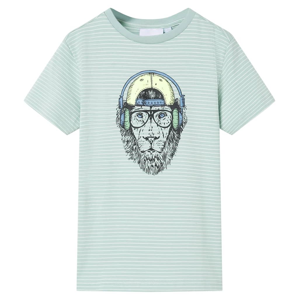 VidaXL Kindershirt mit Streifen 128 hellmint
