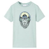 VidaXL Kindershirt mit Streifen 128 hellmint