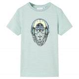 VidaXL Kindershirt mit Streifen 140 hellmint