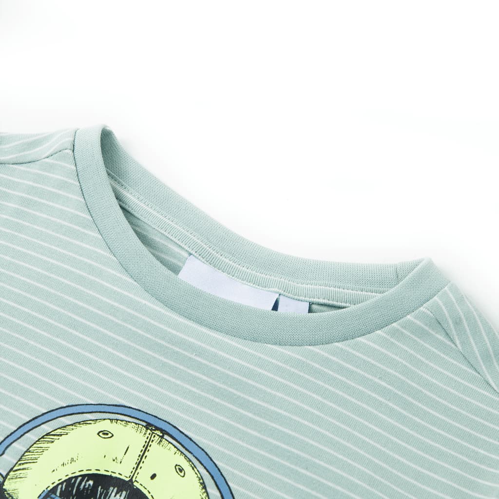 VidaXL Kindershirt mit Streifen 140 hellmint