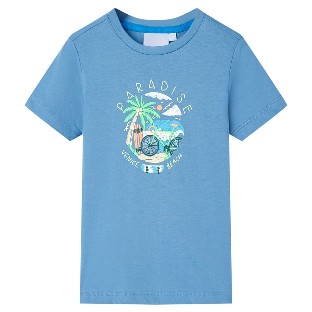 VidaXL Kindershirt 116 mittelblau