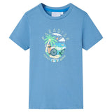 VidaXL Kindershirt 116 mittelblau