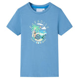 VidaXL Kindershirt 140 Mittelblau