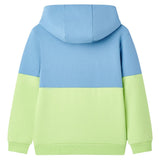VidaXL Kinderpullover mit Kapuze 116 Blau und zartes Gelb