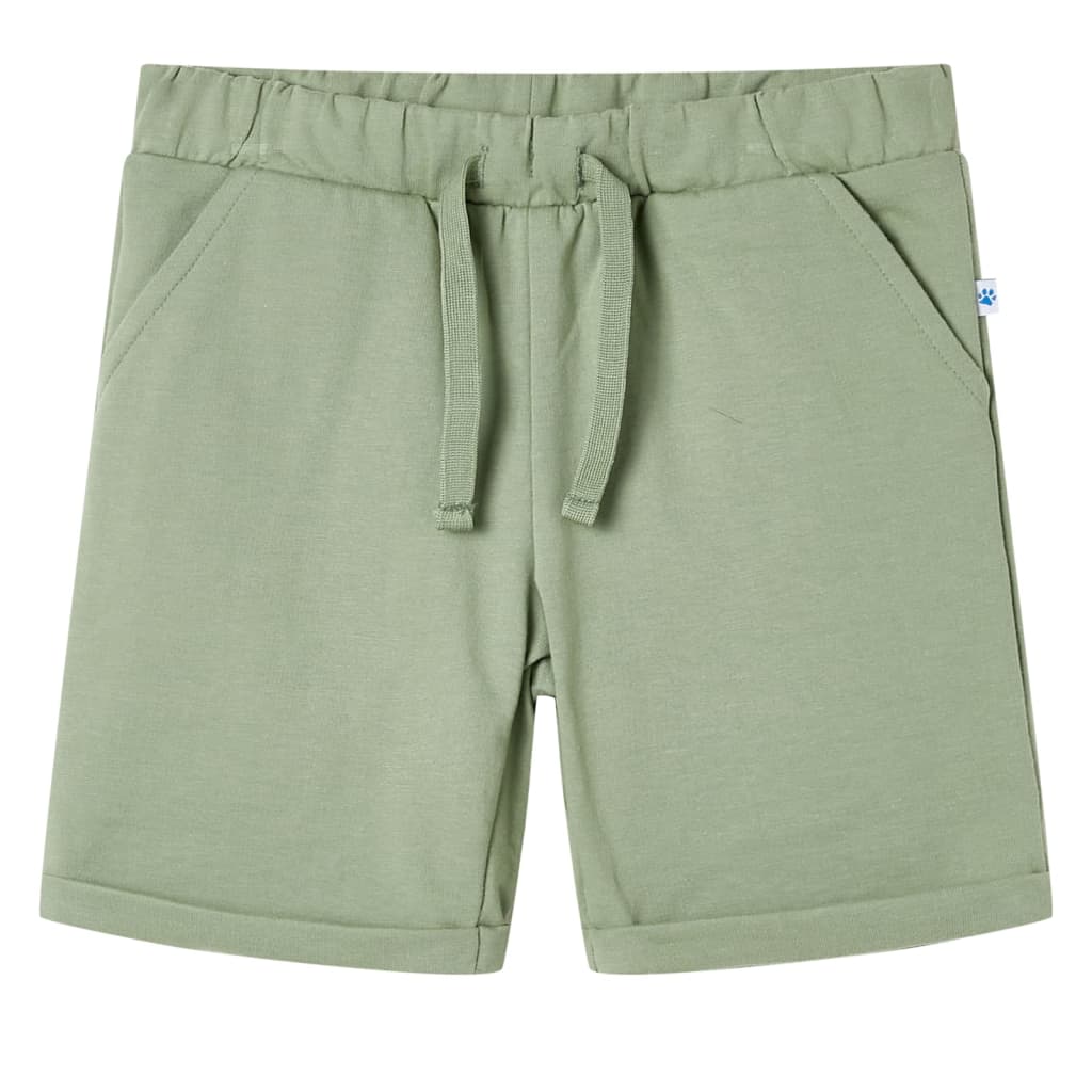VidaXL Kindershorts mit Kordelzug 92 Hellkhaki