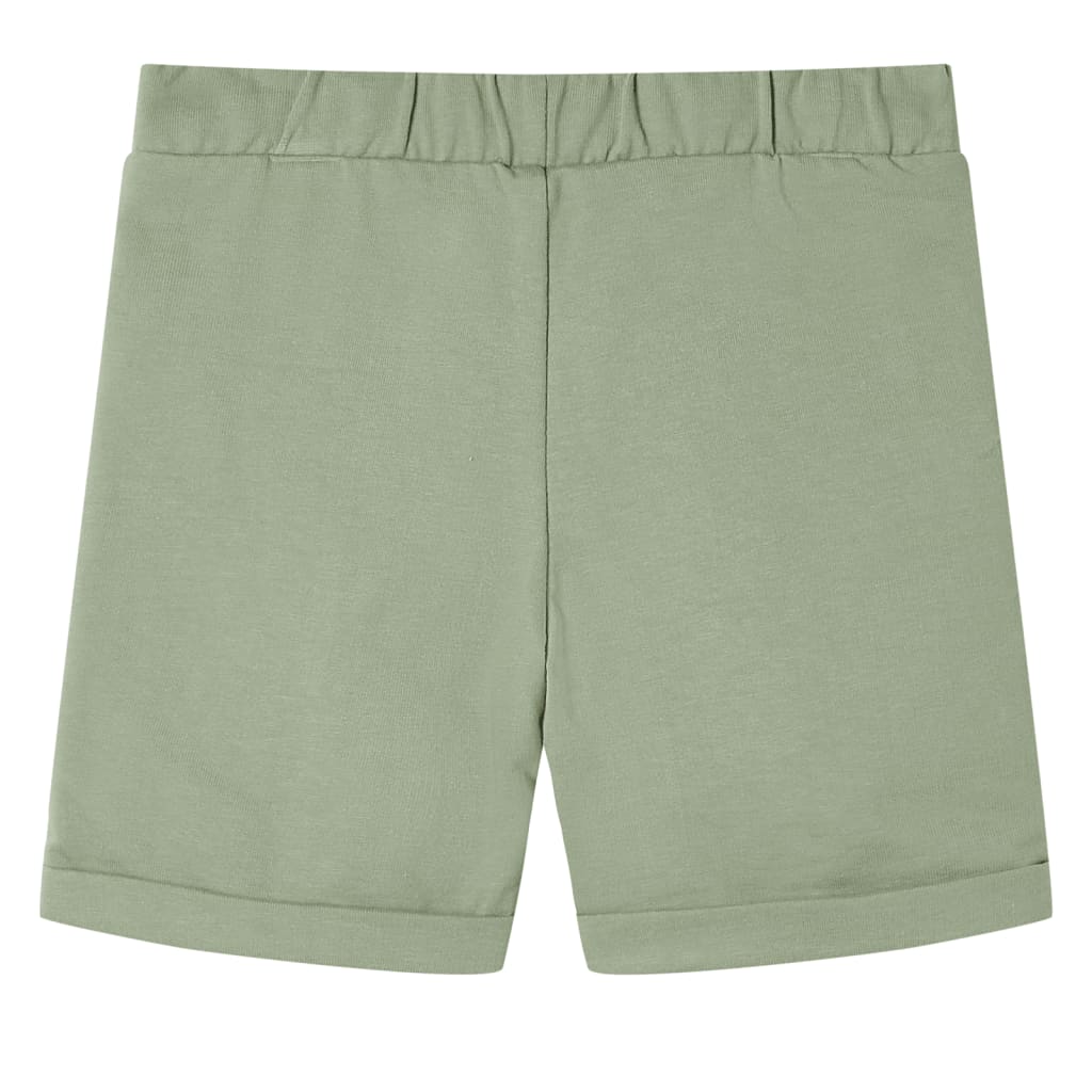 VidaXL Kindershorts mit Kordelzug 92 Hellkhaki