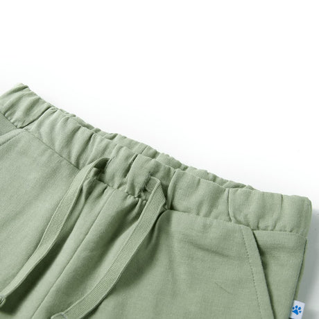 VidaXL Kindershorts mit Kordelzug 92 Hellkhaki