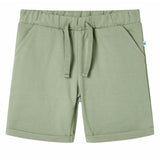 VidaXL Kindershorts mit Kordelzug 116 helles Khaki