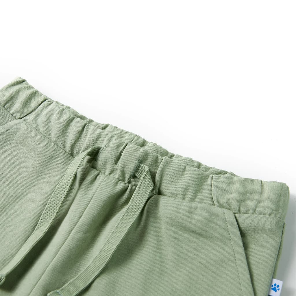 VidaXL Kindershorts mit Kordelzug 116 helles Khaki