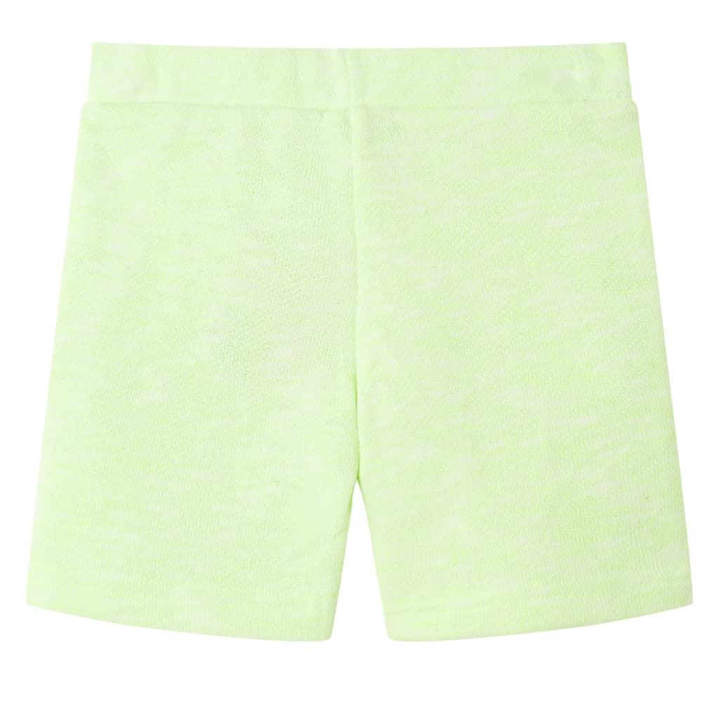 VidaXL Kindershorts mit Kordelzug 92 neongelb