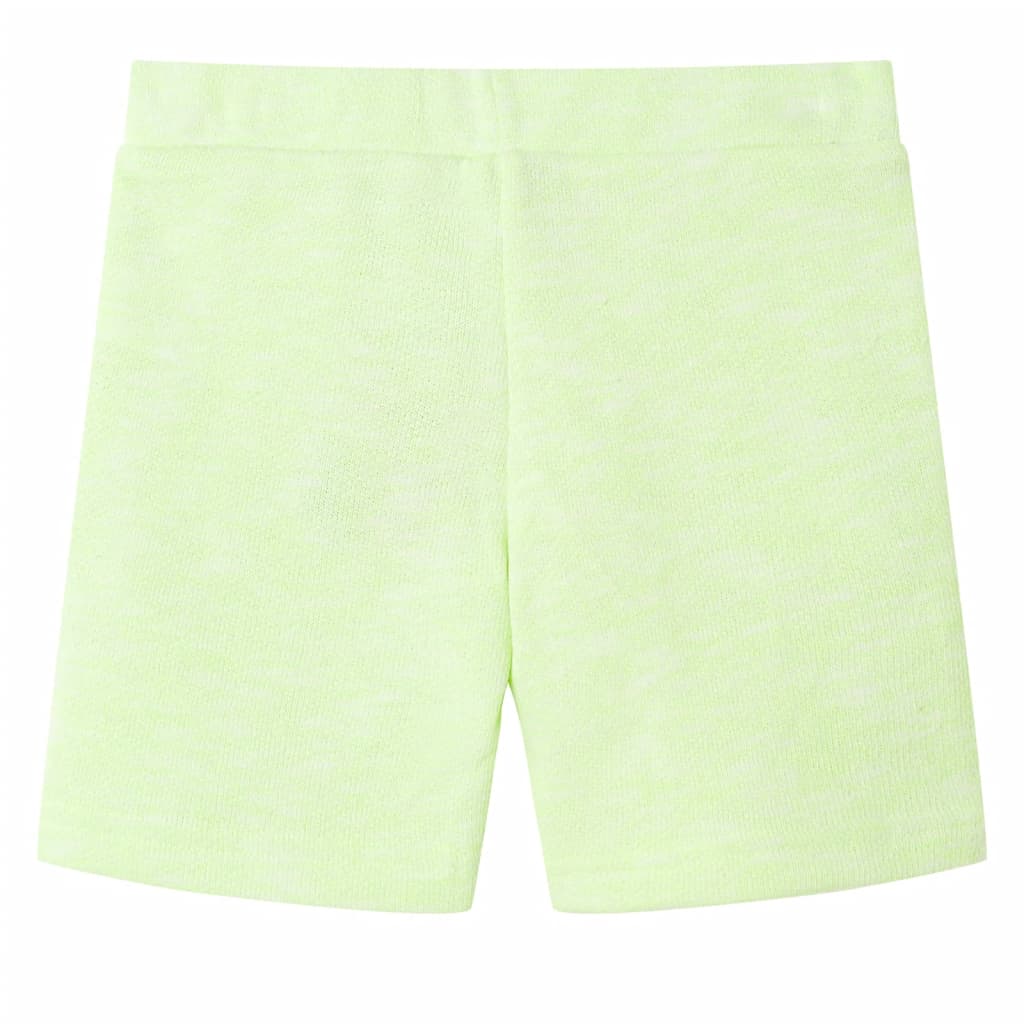 VidaXL Kindershorts mit Kordelzug 128 neongelb