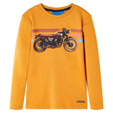 VidaXL Kindershirt mit langen Ärmeln 116 Ocker