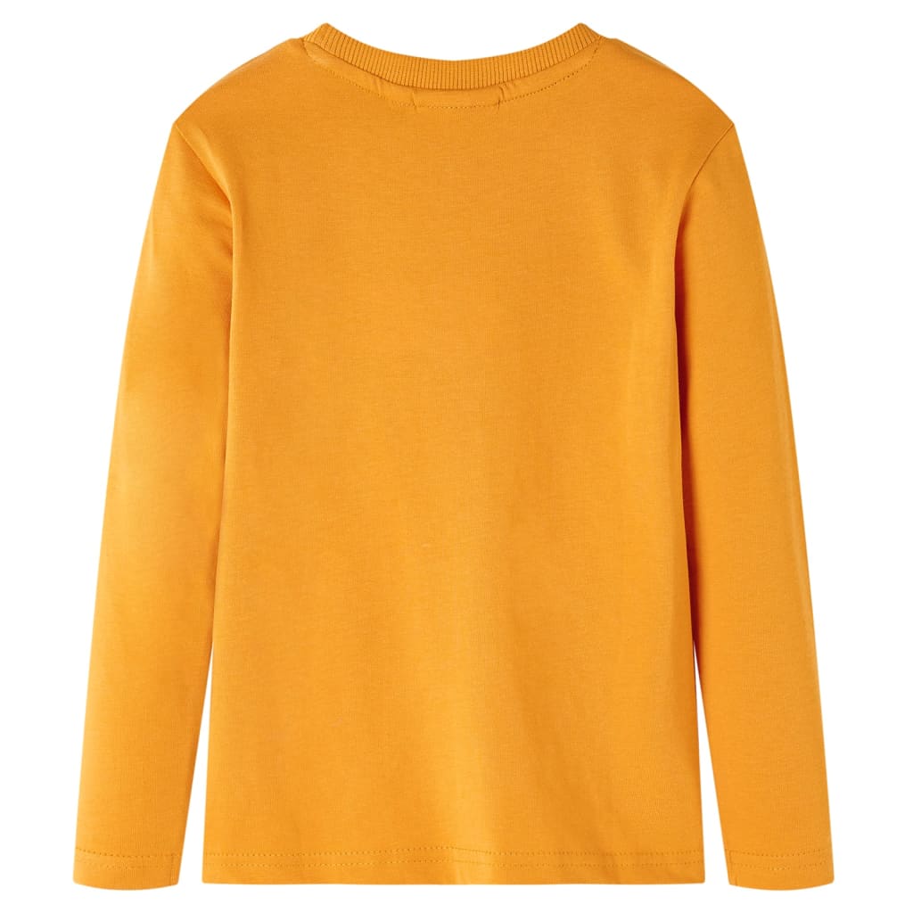 VidaXL Kindershirt mit langen Ärmeln 116 Ocker