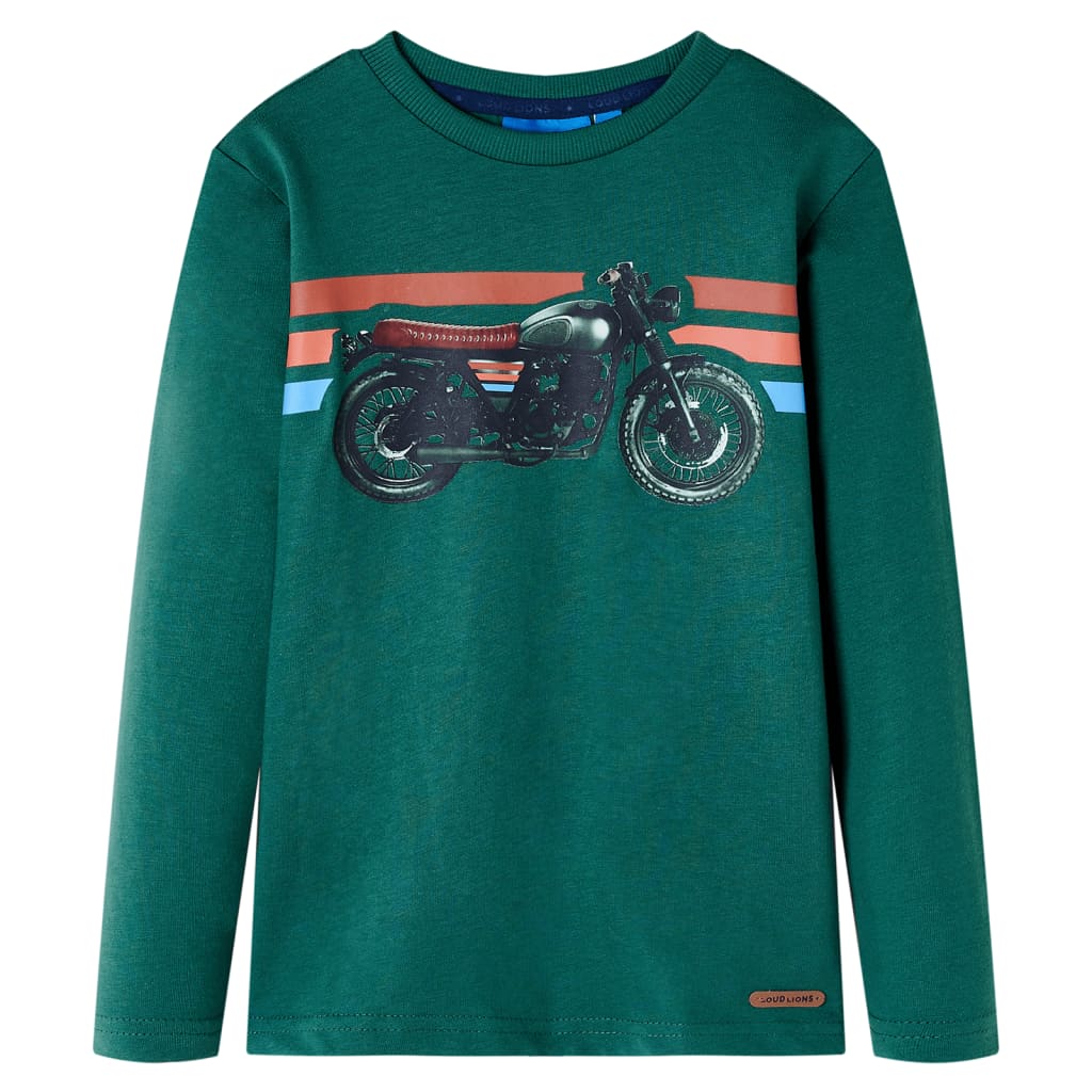 VidaXL Kindershirt mit langen Ärmeln 116 grün