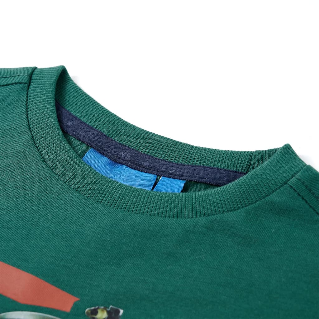 VidaXL Kindershirt mit langen Ärmeln 116 grün