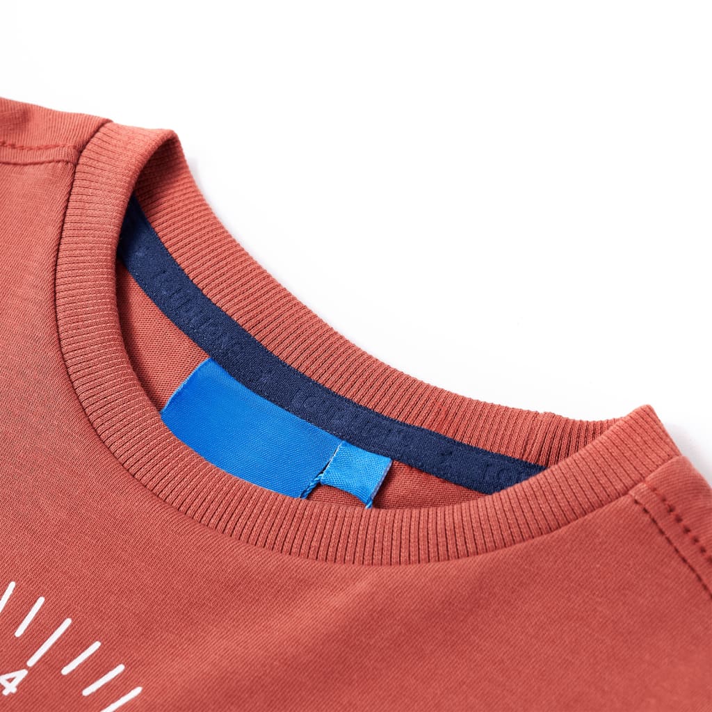 VidaXL Kindershirt mit langen Ärmeln 104 hennafarben