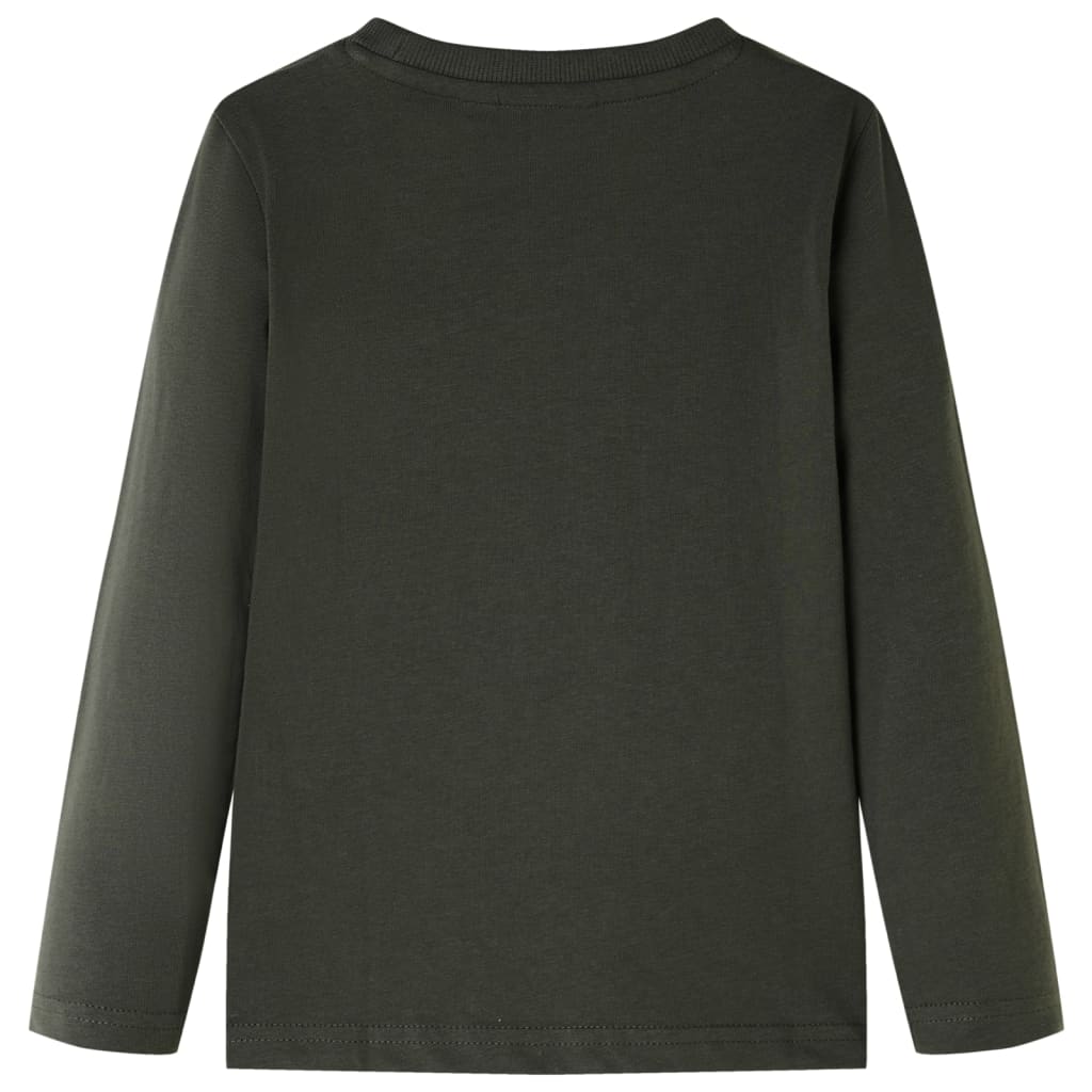 VidaXL Kindershirt mit langen Ärmeln 92 Khaki