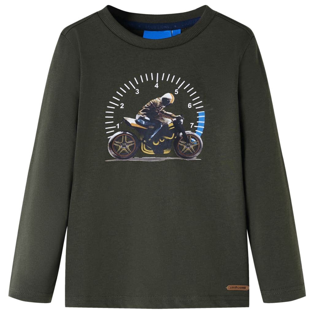 VidaXL Kindershirt mit langen Ärmeln 140 Khaki