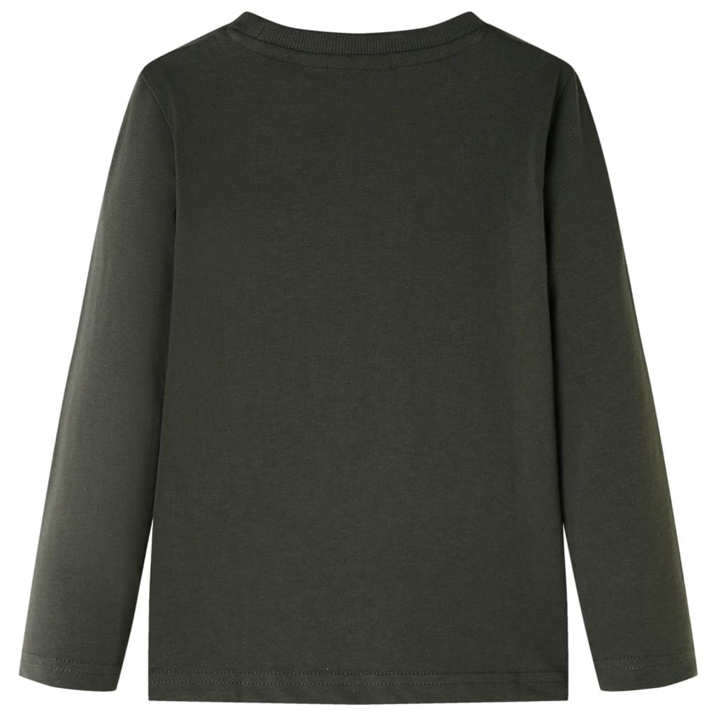 VidaXL Kindershirt mit langen Ärmeln 140 Khaki