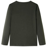 VidaXL Kindershirt mit langen Ärmeln 140 Khaki
