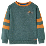 VidaXL Kinderpullover 140 dunkelgrün gemischt